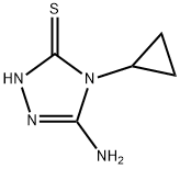 5-AMINO-4-CYCLOPROPYL-4H-1,2,4-TRIAZOLE-3-THIOL Structure