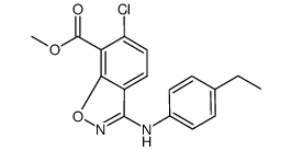 methyl 6-chloro-3-(4-ethylphenylamino)benzo[d]isoxazole-7-carboxylate Structure