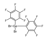 dibromo-bis(2,3,4,5,6-pentafluorophenyl)germane结构式