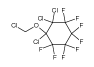 1,1,2-Trichlor-2-chlormethoxy-perfluor-cyclohexan Structure