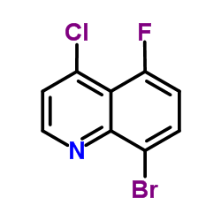 8-Bromo-4-chloro-5-fluoroquinoline structure