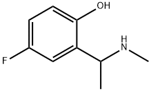 4-fluoro-2-(1-(methylamino)ethyl)phenol结构式
