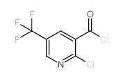 2-氯-5-(三氟甲基)吡啶-3-羰酰氯结构式