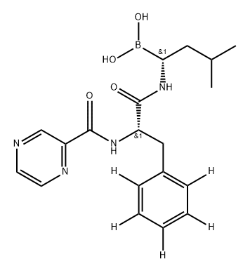 硼替佐米-D5结构式