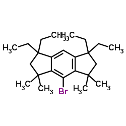 4-Bromo-1,1,7,7-tetraethyl-1,2,3,5,6,7-hexahydro-3,3,5,5-tetramethyl-s-indacene structure