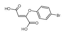 2-(4-bromophenoxy)but-2-enedioic acid结构式