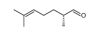 (-)-(R)-norcitronellal Structure