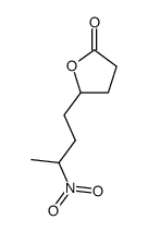 4,5-Dihydro-5-(3-nitrobutyl)-2(3H)-furanone结构式