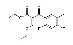 ethyl α-(ethoxymethylene)-3,4,6-trifluoro-2-methyl-β-oxobenzenepropanoate Structure