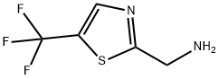 [5-(三氟甲基)-1,3-噻唑-2-基]甲胺结构式