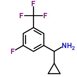 1-Cyclopropyl-1-[3-fluoro-5-(trifluoromethyl)phenyl]methanamine Structure