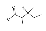 (+)(3S)-2.3-dimethyl-valeric acid结构式