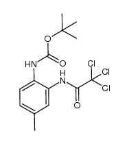 N-Boc-2-(2',2',2'-trichloroacetylamino)-4-methylaniline Structure