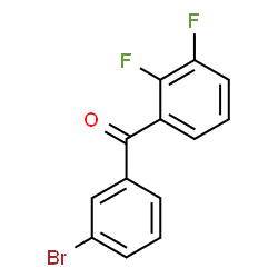 (3-Bromophenyl)(2,3-difluorophenyl)methanone Structure