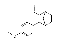 2-(4-methoxyphenyl)-3-vinylbicyclo[2.2.1]heptane结构式