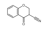 4-oxochroman-3-carbonitrile Structure