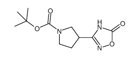 tert-butyl 3-(5-oxo-4,5-dihydro-1,2,4-oxadiazol-3-yl)pyrrolidine-1-carboxylate结构式