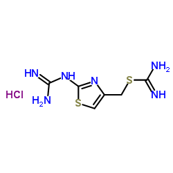 S-[(2-GUANIDINO-4-THIAZOYL)METHYL] ISOTHIOUREA HYDROCHLORIDE SALT结构式