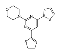 4-(4,6-dithiophen-2-ylpyrimidin-2-yl)morpholine Structure