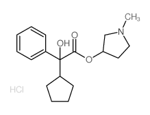 1-甲基-3-(alpha-环戊基扁桃酰氧基)吡咯烷盐酸盐图片