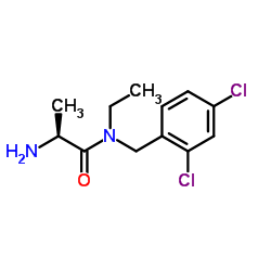 N-(2,4-Dichlorobenzyl)-N-ethyl-L-alaninamide结构式