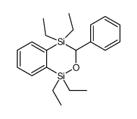 1,1,4,4-tetraethyl-3-phenyl-3H-2,1,4-benzoxadisiline结构式