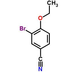 3-溴-4-乙氧基苯甲腈结构式