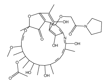 Rifamycin B pyrrolidide结构式