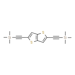 2,5-Bis[(trimethylsilyl)ethynyl]thieno[3,2-b]thiophene structure