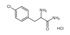 4-chloro-(RS)-phenylalaninamide hydrochloride Structure