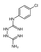 2-(4-chlorophenyl)-1-(diaminomethylideneamino)guanidine Structure