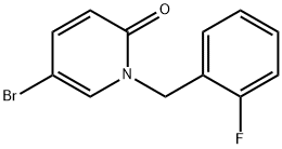 5-Bromo-1-(2-fluorobenzyl)pyridin-2(1H)-one结构式