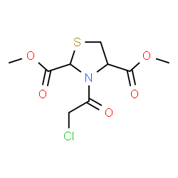 DIMETHYL 3-(2-CHLOROACETYL)-1,3-THIAZOLANE-2,4-DICARBOXYLATE Structure