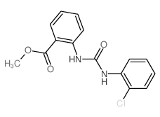 Benzoic acid,2-[[[(2-chlorophenyl)amino]carbonyl]amino]-, methyl ester structure