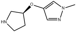 (S)-1-Methyl-4-(pyrrolidin-3-yloxy)-1H-pyrazole Structure