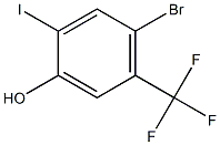 4-Bromo-2-iodo-5-trifluoromethyl-phenol Structure