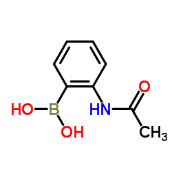 (2-Acetamidophenyl)boronic acid Structure