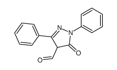 4,5-Dihydro-1,3-diphenyl-4-formyl-1H-pyrazol-5-one结构式