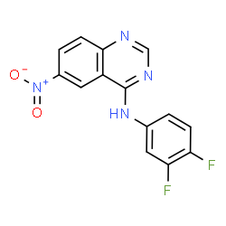 N-(3,4-Difluorophenyl)-6-nitro-4-quinazolinamine结构式