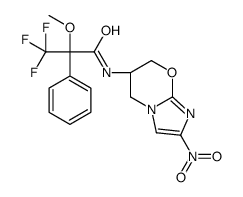 3,3,3-trifluoro-2-methoxy-N-[(6S)-2-nitro-6,7-dihydro-5H-imidazo[2,1-b][1,3]oxazin-6-yl]-2-phenylpropanamide Structure