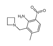 2-(azetidin-1-ylmethyl)-3-methyl-6-nitroaniline结构式