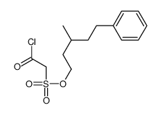 (3-methyl-5-phenylpentyl) 2-chloro-2-oxoethanesulfonate Structure