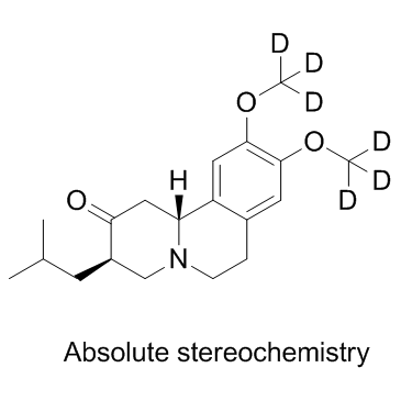 (+)-丁苯那嗪 D6结构式