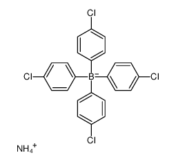 AMMONIUM TETRAKIS(4-CHLOROPHENYL)BORATE structure