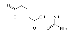 glutaric acid, compound with urea (1:1) structure