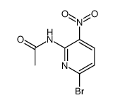 2-(acetamido)-6-bromo-3-nitropyridine结构式