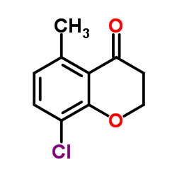 8-Chloro-5-methyl-2,3-dihydro-4H-chromen-4-one结构式