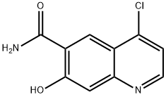 4-氯-7-羟基喹啉-6-甲酰胺结构式