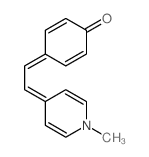 4-[(1-甲基-4(1H)-吡啶基亚基)亚乙基]-2,5-环己二烯-1-酮结构式