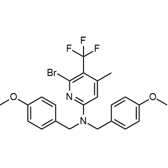 6-溴-N,N-双(4-甲氧基苄基)-4-甲基-5-(三氟甲基)吡啶-2-胺图片